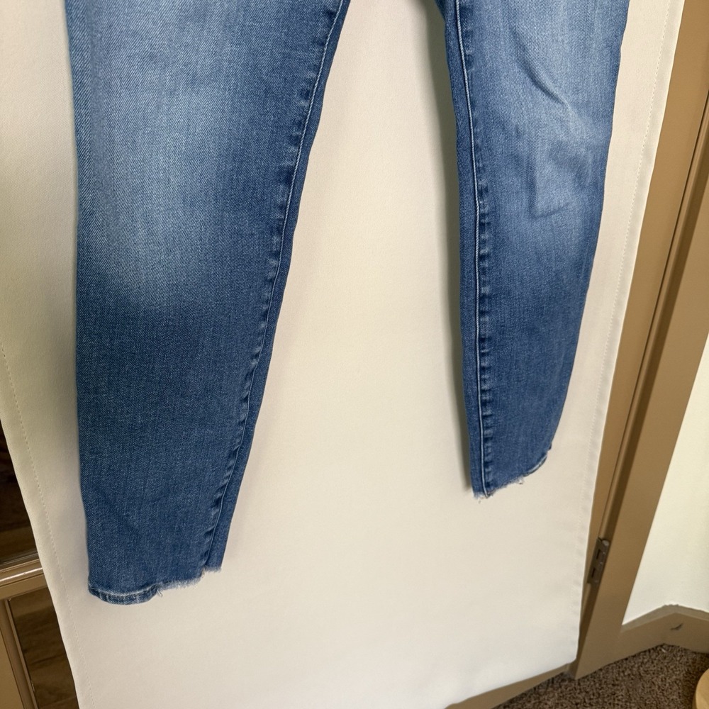 Good American Womens 12/31 Blue  Good Legs Jacked Step Hem Skinny Leg Jeans - Picture 3 of 11